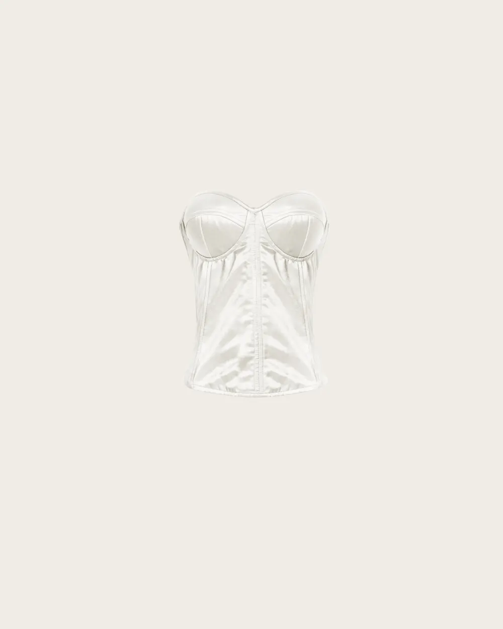 Corselet Malu Acetinado com Ziper