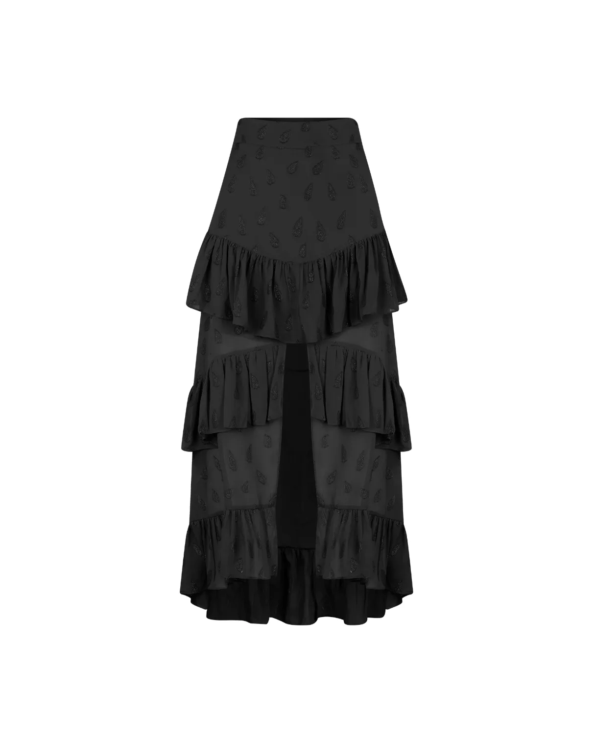 Saia Babado em Lurex Sofia
